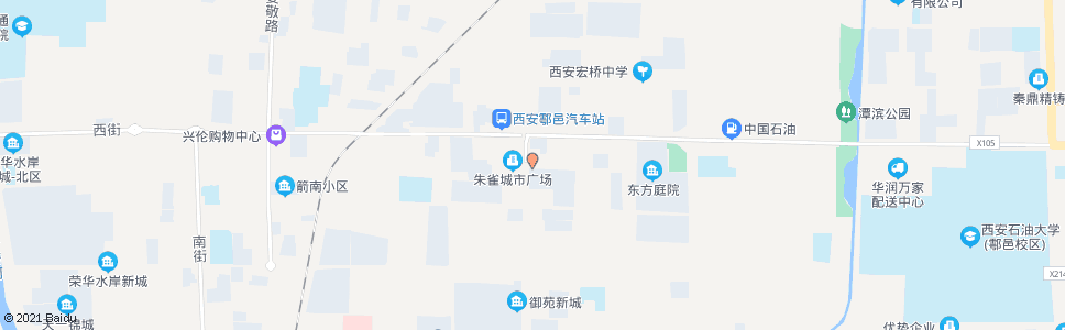 西安户县教师村_公交站地图_西安公交_妙搜公交查询2024