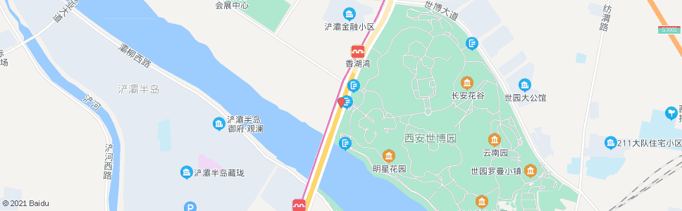西安广运潭_公交站地图_西安公交_妙搜公交查询2024