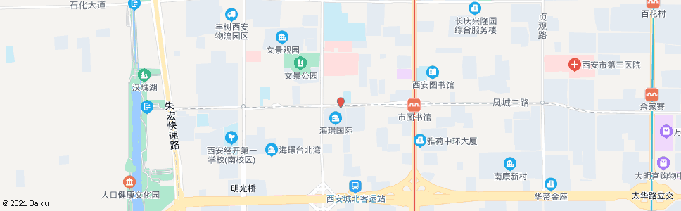 西安凤城二路_公交站地图_西安公交_妙搜公交查询2024