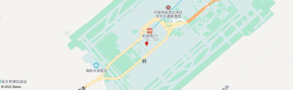 西安T3航站楼_公交站地图_西安公交_妙搜公交查询2024