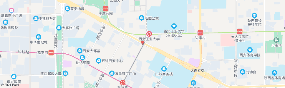 西安高新路_公交站地图_西安公交_妙搜公交查询2024