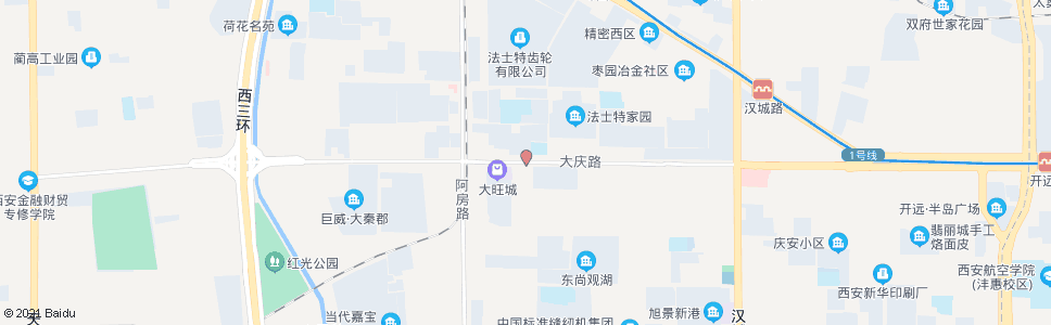 西安大庆路西段_公交站地图_西安公交_妙搜公交查询2024