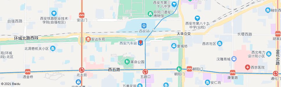 西安长安客运公司_公交站地图_西安公交_妙搜公交查询2024
