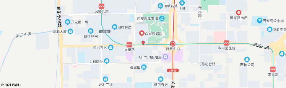 西安二十米路_公交站地图_西安公交_妙搜公交查询2024
