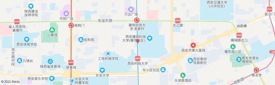 西安鲁家村_公交站地图_西安公交_妙搜公交查询2024