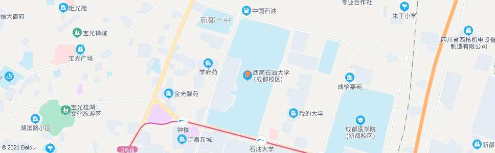 成都西南石油大学_公交站地图_成都公交_妙搜公交查询2024