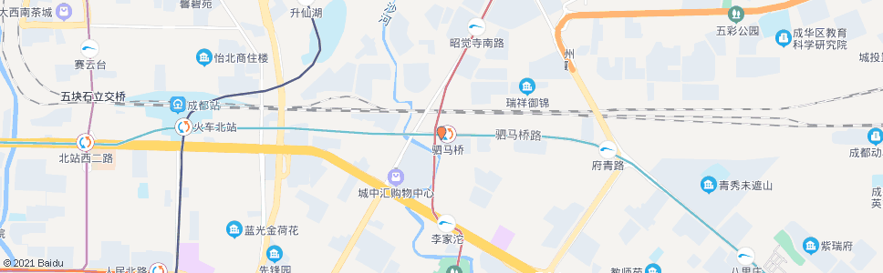 成都地铁驷马桥站_公交站地图_成都公交_妙搜公交查询2024