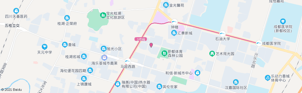 成都金鹏路2站_公交站地图_成都公交_妙搜公交查询2024