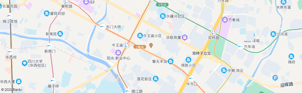 成都一心桥横街_公交站地图_成都公交_妙搜公交查询2024