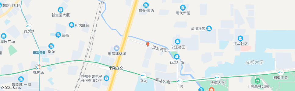 成都灵龙西路_公交站地图_成都公交_妙搜公交查询2024