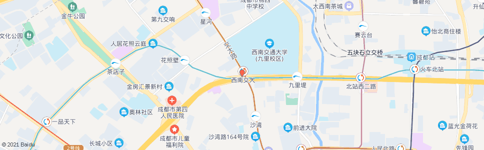成都西南交大_公交站地图_成都公交_妙搜公交查询2024