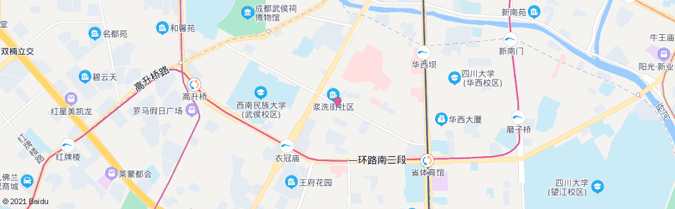 成都电信南街东_公交站地图_成都公交_妙搜公交查询2024