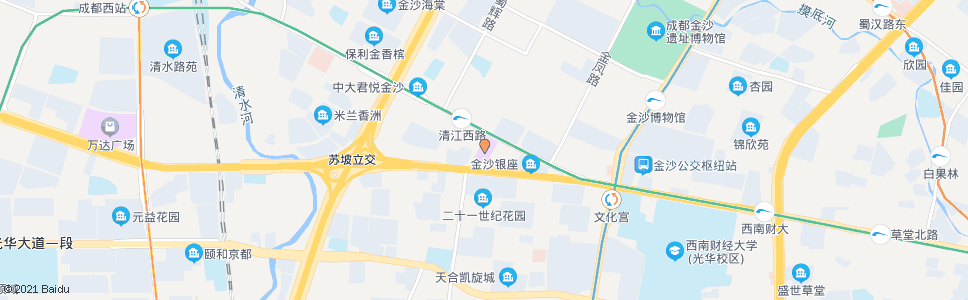 成都西单商场_公交站地图_成都公交_妙搜公交查询2024