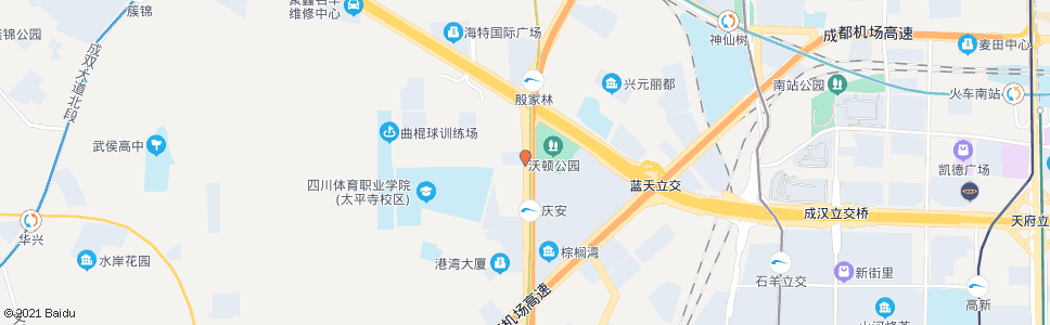 成都三环路大件路口西外侧_公交站地图_成都公交_妙搜公交查询2024