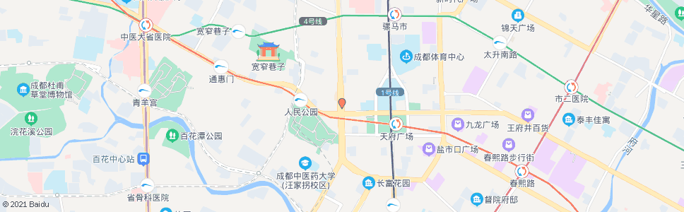 成都东城根上街_公交站地图_成都公交_妙搜公交查询2024