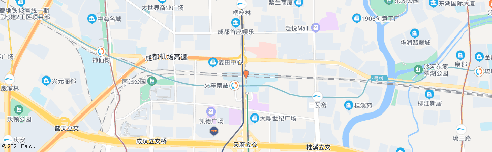成都泰宏路南_公交站地图_成都公交_妙搜公交查询2024