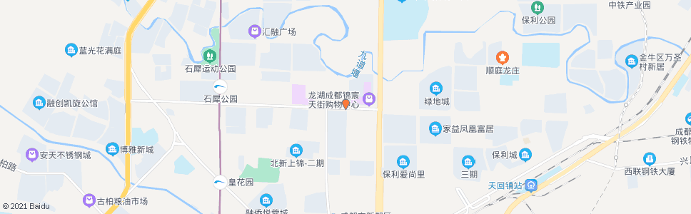 成都大天路西_公交站地图_成都公交_妙搜公交查询2024