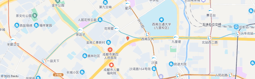 成都银沙路口_公交站地图_成都公交_妙搜公交查询2024