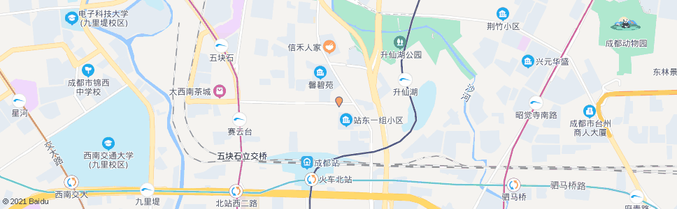 成都正北横街路口_公交站地图_成都公交_妙搜公交查询2024