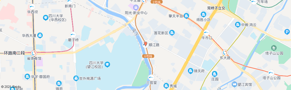 成都顺江路_公交站地图_成都公交_妙搜公交查询2024