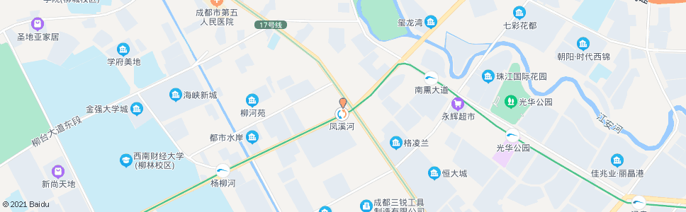 成都凤溪河站_公交站地图_成都公交_妙搜公交查询2024