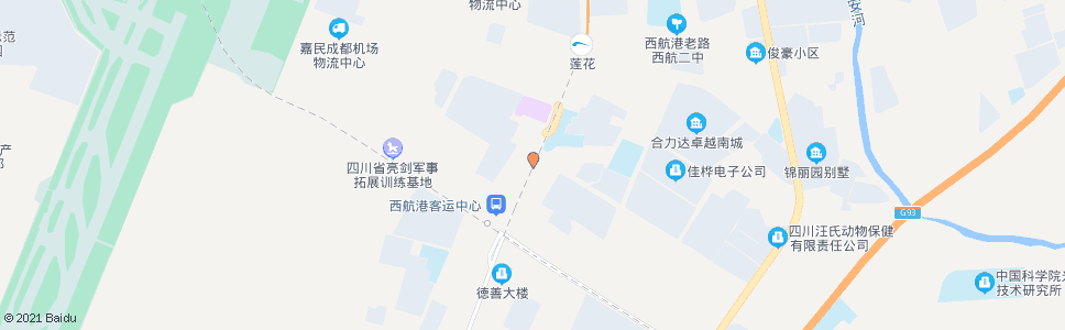 成都西航港大道_公交站地图_成都公交_妙搜公交查询2024