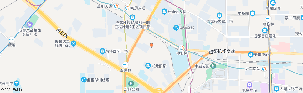 成都新义西街北_公交站地图_成都公交_妙搜公交查询2024
