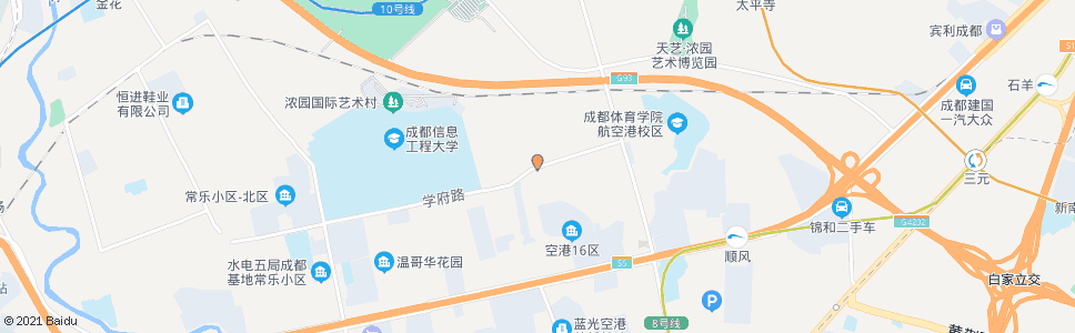 成都学府路二段东_公交站地图_成都公交_妙搜公交查询2024