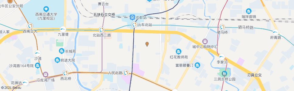 成都北站东一路中_公交站地图_成都公交_妙搜公交查询2024