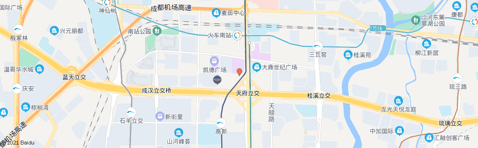 成都泰和一街东_公交站地图_成都公交_妙搜公交查询2024