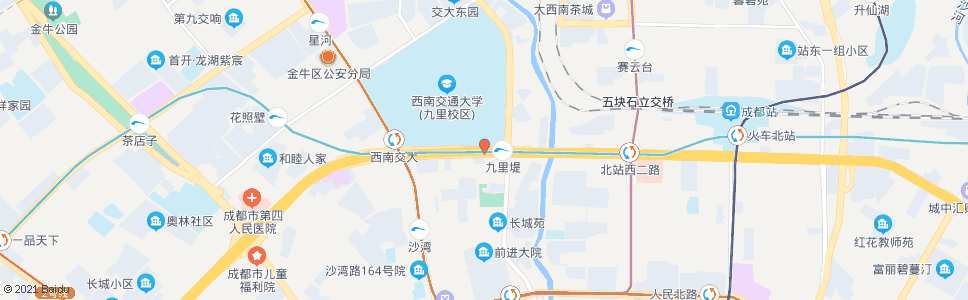 成都二环西南交大_公交站地图_成都公交_妙搜公交查询2024