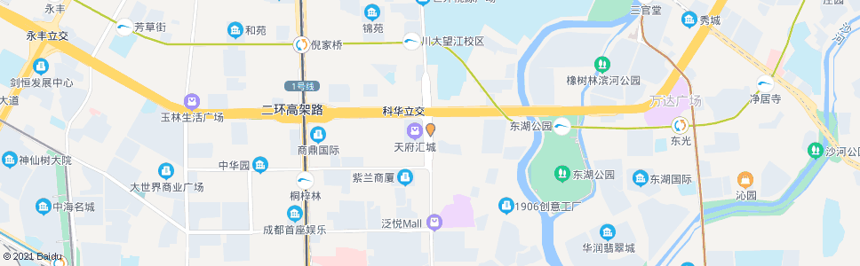 成都科华中路_公交站地图_成都公交_妙搜公交查询2024