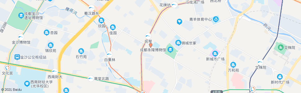 成都永陵路西_公交站地图_成都公交_妙搜公交查询2024