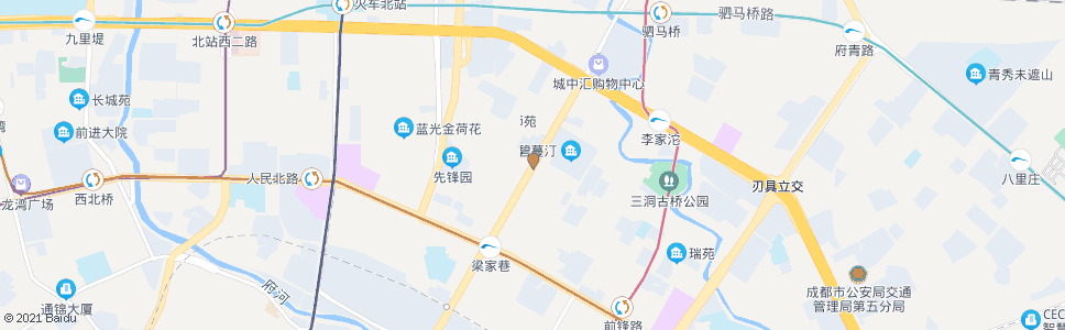 成都解放北路一段_公交站地图_成都公交_妙搜公交查询2024