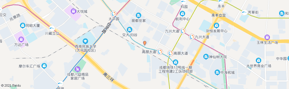 成都高朋公交站_公交站地图_成都公交_妙搜公交查询2024
