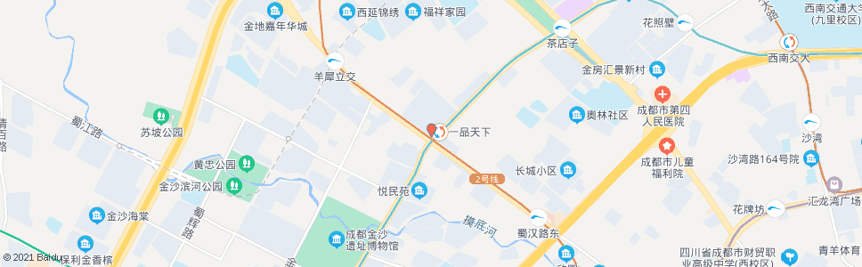 成都一品天下站_公交站地图_成都公交_妙搜公交查询2024