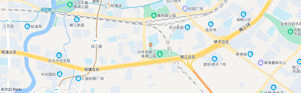 成都琉三路西_公交站地图_成都公交_妙搜公交查询2024