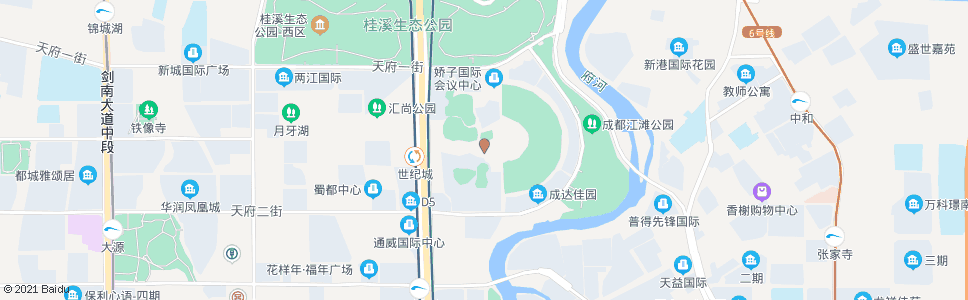 成都新会展中心南侧_公交站地图_成都公交_妙搜公交查询2024