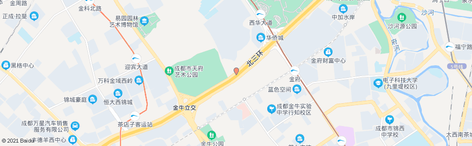 成都北三环路一段西外侧_公交站地图_成都公交_妙搜公交查询2024