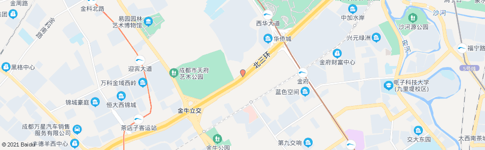 成都北三环路一段外侧_公交站地图_成都公交_妙搜公交查询2024