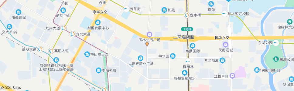 成都新光路二环路口_公交站地图_成都公交_妙搜公交查询2024