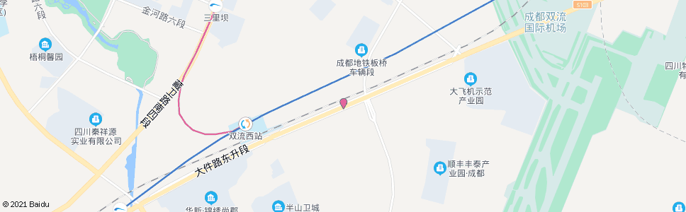 成都航空港路口_公交站地图_成都公交_妙搜公交查询2024