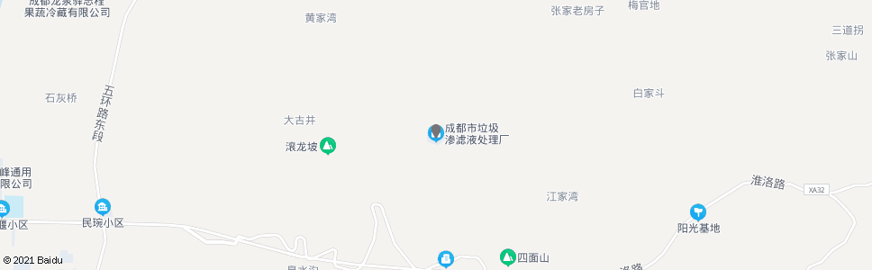 成都洛带垃圾场_公交站地图_成都公交_妙搜公交查询2024