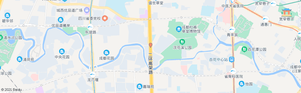 成都二环路清水河_公交站地图_成都公交_妙搜公交查询2024
