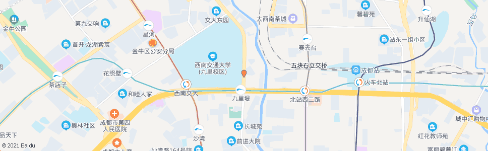 成都九里堤中路南_公交站地图_成都公交_妙搜公交查询2024