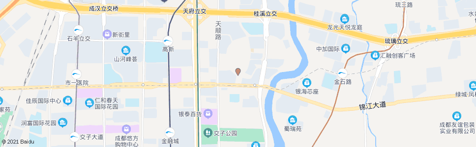 成都天环街西_公交站地图_成都公交_妙搜公交查询2024
