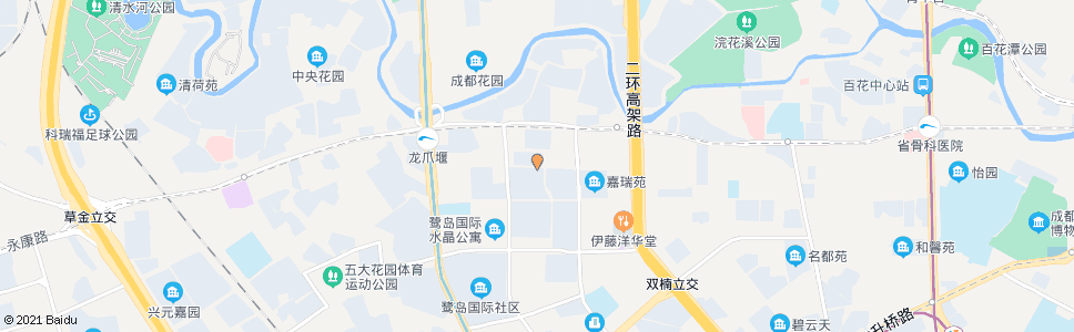 成都大华街西_公交站地图_成都公交_妙搜公交查询2024