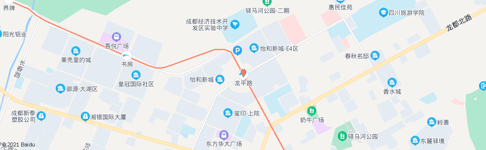 成都龙平路_公交站地图_成都公交_妙搜公交查询2024