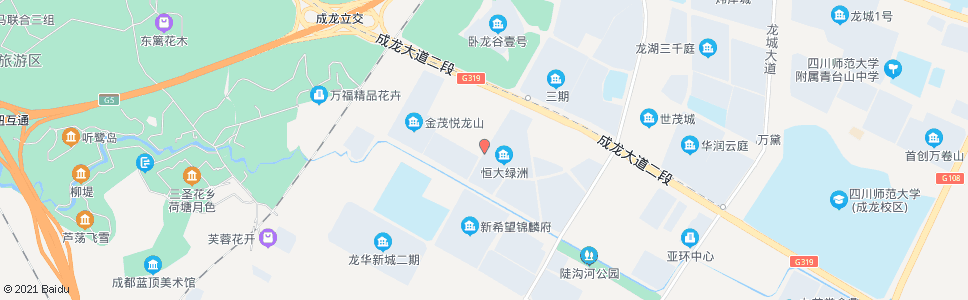 成都恒大绿洲_公交站地图_成都公交_妙搜公交查询2024