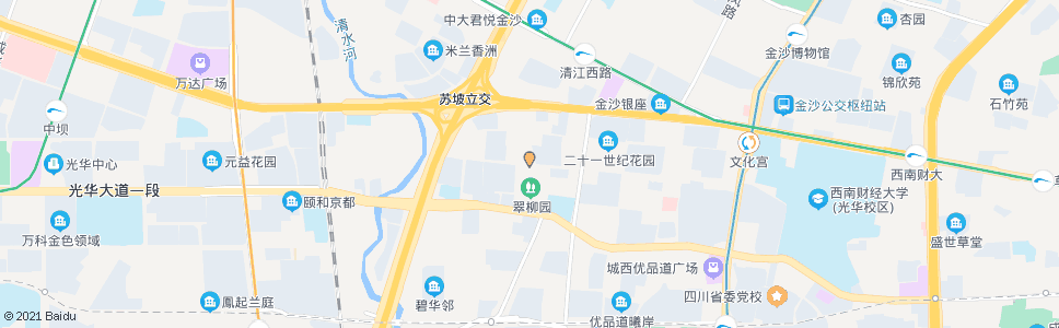 成都贝森路西_公交站地图_成都公交_妙搜公交查询2024